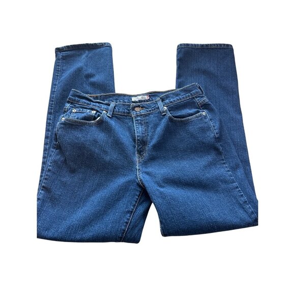 Levis 505 Relaxed Fit Womens Jeans Size 12M Medium Wash Denim Straight Leg USA M - Picture 3 of 10